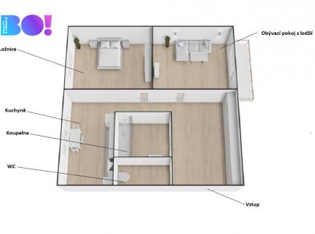 Pronájem bytu, 2+1, 54 m² obrázek