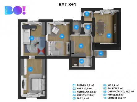 2.png | Prodej bytu, 3+1, 128 m²