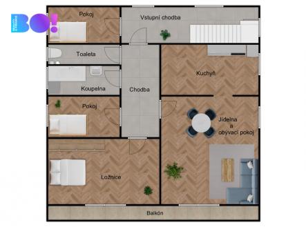 půdorys | Prodej - dům/vila, 100 m²