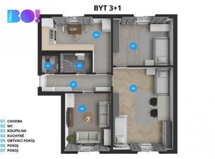 2.png | Prodej bytu, 3+1, 76 m²