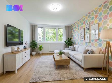 vizu-obyvak.jpg | Prodej bytu, 1+1, 36 m²