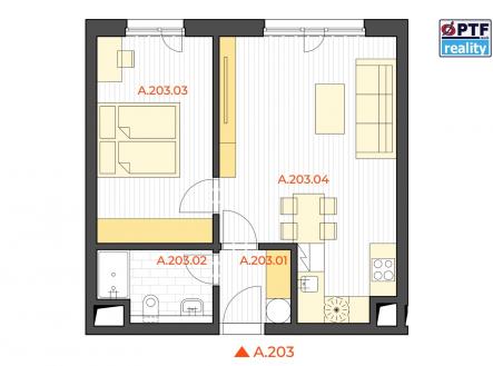 Pronájem byt 2+kk Praha Michle RK PTF reality Lucie Štemberová | Pronájem bytu, 2+kk, 50 m²