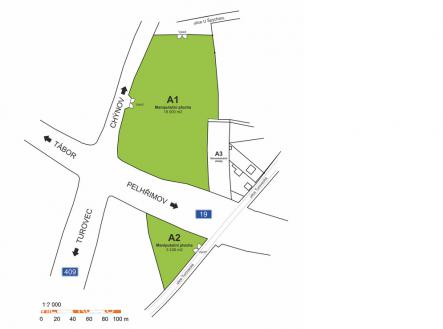 Pronájem - pozemek pro komerční výstavbu, 3 436 m²