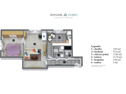 byt-2-kk-pacov-bohumil-kubec-1.jpg | Prodej bytu, 2+1, 62 m²