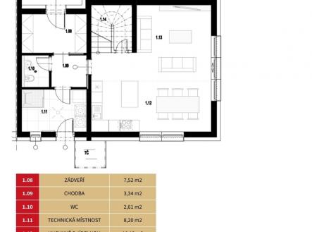 pudorys-1np.jpg | Prodej - dům/vila, 133 m²