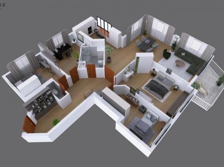 Byt_Veleslavin_3D_3.jpg | Prodej bytu, 5+1, 167 m²