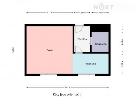 Prodej bytu, 1+kk, 41 m²