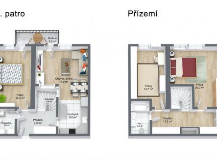 podebrady-3d.jpg | Prodej bytu, 4+kk, 104 m²