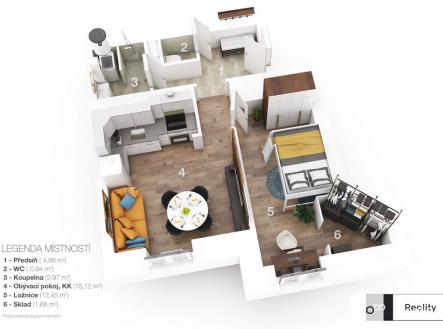 3d-layout.jpg | Prodej bytu, 2+kk, 38 m²