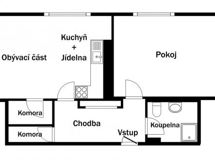 xpudorys.jpg | Pronájem bytu, 1+1, 56 m²
