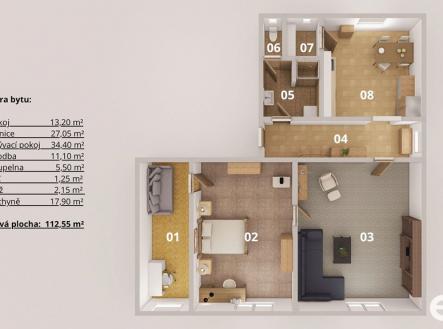 rozdalovice.jpg | Prodej bytu, 3+1, 109 m²