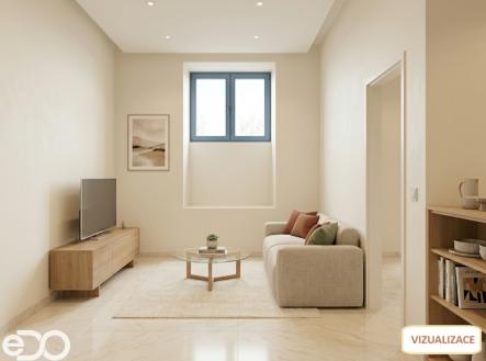 Vizualizace | Prodej bytu, 2+kk, 43 m²