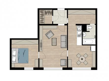 2d-layout-vetrna.jpg | Prodej bytu, 2+1, 62 m²