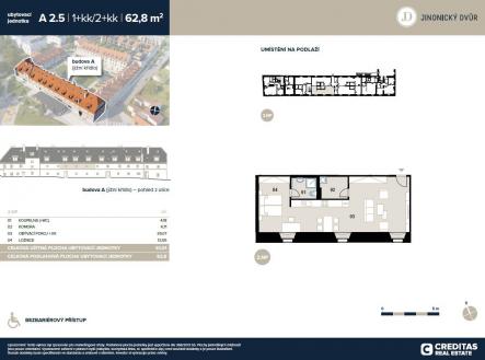 . | Prodej bytu, 2+kk, 61 m²