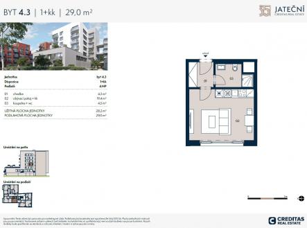 . | Prodej bytu, 1+kk, 29 m²