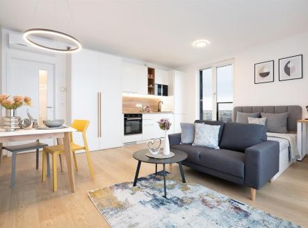 . | Pronájem bytu, 1+kk, 36 m²