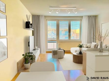 Raus_Přízenická_obyvak | Prodej bytu, 3+kk, 115 m²