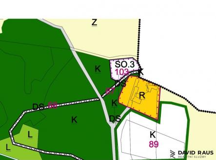 Vyškovec_územní plán | Prodej - pozemek pro bydlení, 2 226 m²