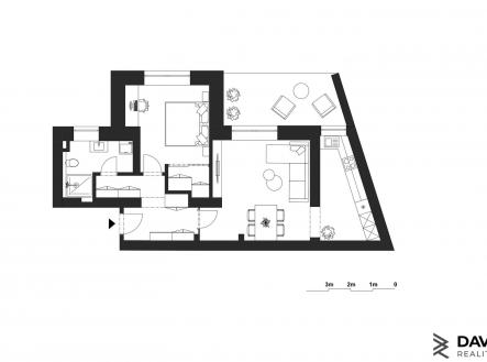 Rezidence Santi_ půdorys | Prodej bytu, 2+kk, 62 m²