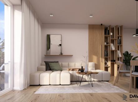 Bystřice_interiery_OBYVAK+KK3 | Prodej bytu, 1+kk, 30 m²