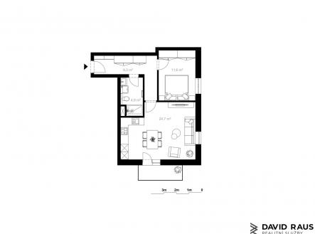 Byty Bystrice_pudorys_11 | Prodej bytu, 2+kk, 54 m²