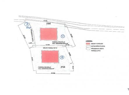 narysov-deleni-pozemku.jpg | Prodej - pozemek pro bydlení, 952 m²