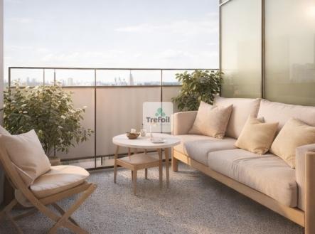 vizualizace | Prodej bytu, 2+kk, 43 m²