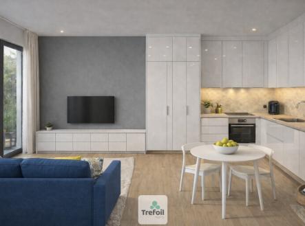 vizualizace | Prodej bytu, 1+kk, 26 m²