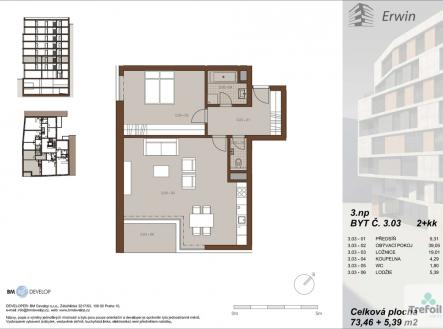 pudorys-erwin.jpg | Pronájem bytu, 2+kk, 79 m²