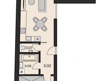 Prodej bytu, 3+kk, 69 m²