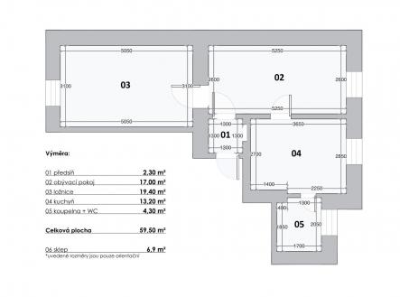 . | Prodej bytu, 3+kk, 66 m²