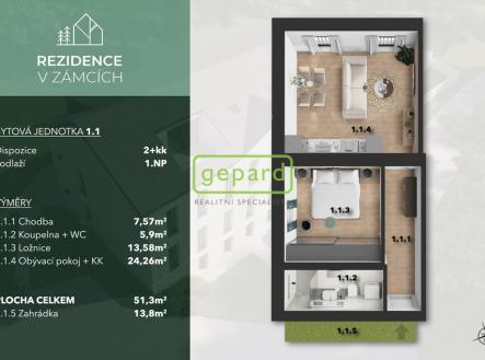 Prodej bytu, 2+kk, 51 m² obrázek