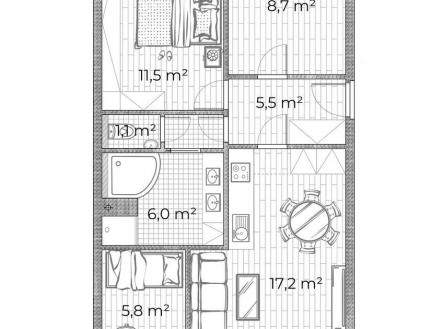 4-kk-vysocanska-83-pudorys.jpg | Prodej bytu, 4+kk, 65 m²