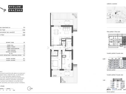 . | Prodej bytu, 3+kk, 77 m²