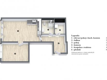 . | Prodej bytu, 2+kk, 56 m²