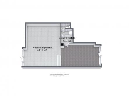 . | Prodej - obchodní prostor, 68 m²