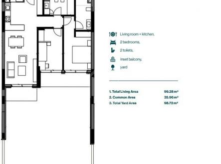 Prodej bytu, 2+1, 99 m²