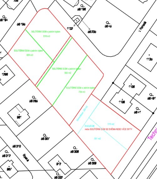 Prodej, stavební pozemek 735 m², Hovorčovice