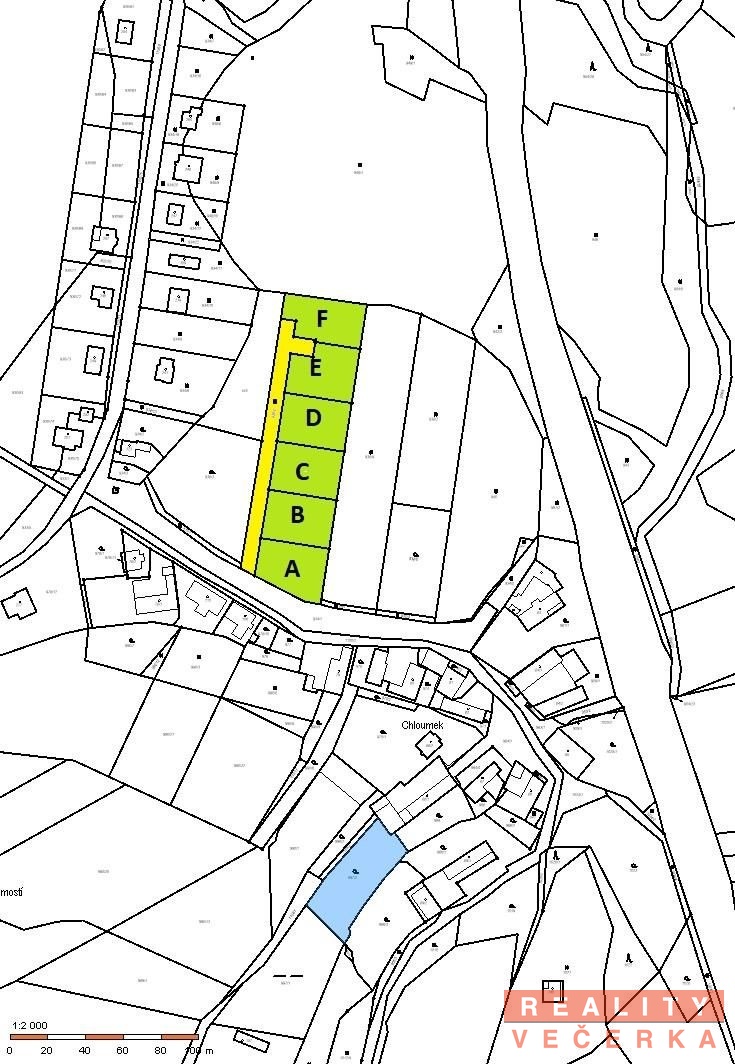 Prodej pozemky pro bydlení, 1 000 m² - Újezd u Chocně - Chloumek