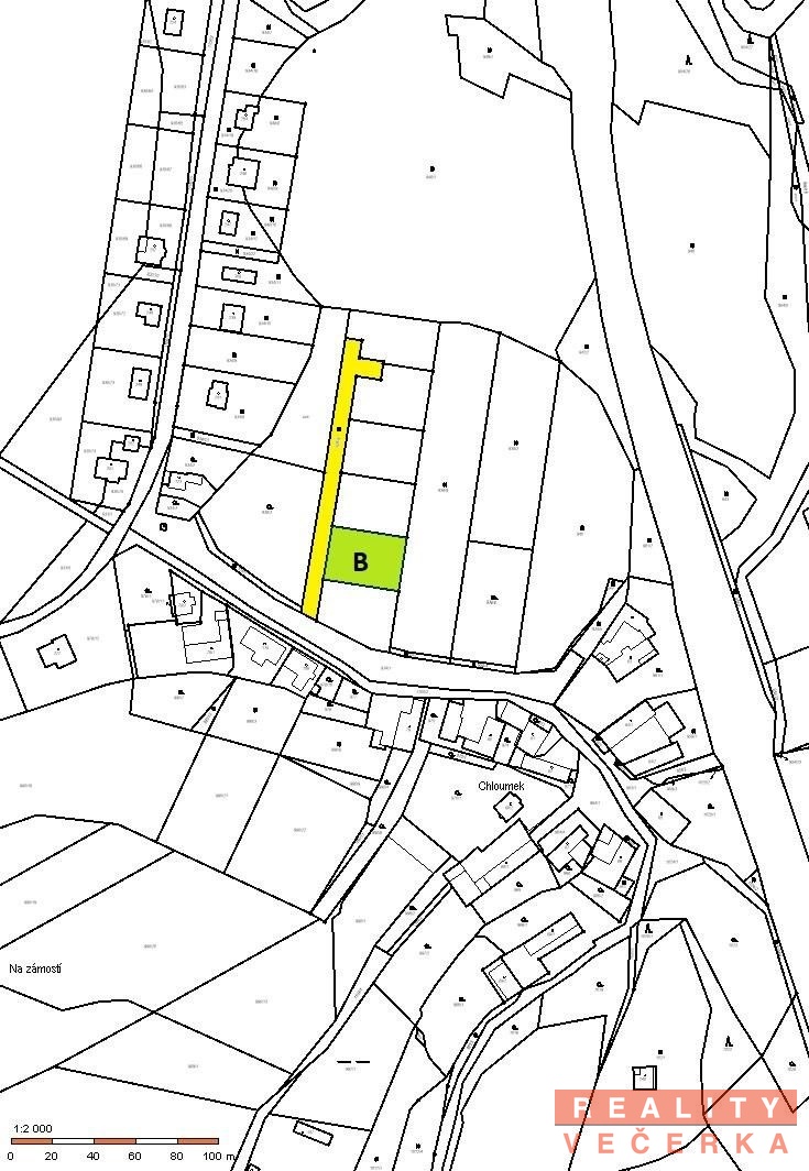Prodej pozemky pro bydlení, 1 000 m² - Újezd u Chocně - Chloumek
