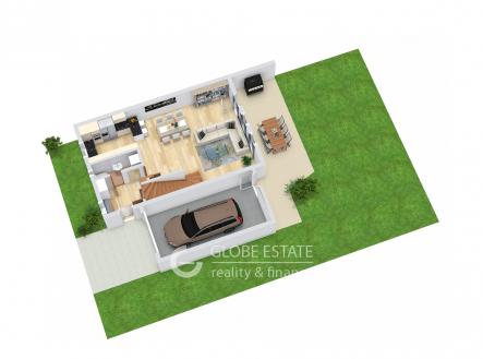 Floorplan letterhead - 230824 - 1. Floor - 3D Floor Plan_urpava | Prodej - dům/vila, 155 m²