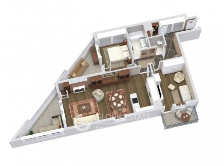 3D Půdorys | Prodej bytu, 3+kk, 115 m²