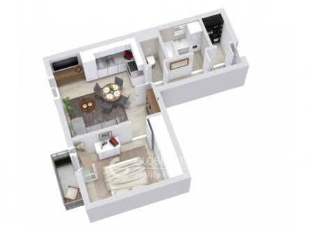 Floorplan letterhead - 010525 - 1. Floor - 3D Floor Plan | Prodej bytu, 2+kk, 40 m²