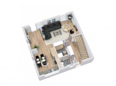 Floorplan letterhead - 040725 - 1a. Floor - 3D Floor Plan | Prodej - dům/vila, 116 m²