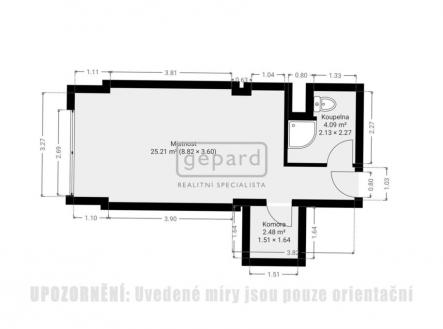 pudorys.jpg | Prodej bytu, 1+kk, 32 m²