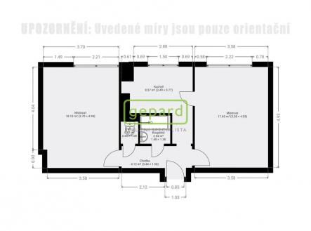 pudorys.jpg | Prodej bytu, 2+1, 51 m²