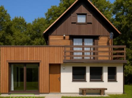 VIZUALIZACE | Prodej - chata/rekreační objekt, 58 m²