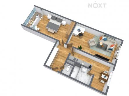 Prodej bytu, 2+1, 63 m²