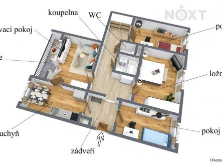 Prodej bytu, 4+1, 83 m²