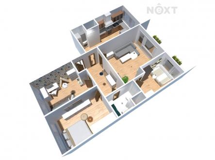 Pronájem bytu, 4+1, 85 m²